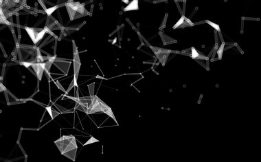 Soyut çokgen uzay düşük poligonal arkaplan 