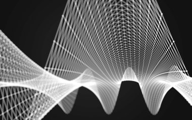 Soyut çokgen uzay düşük poligonal arkaplan 