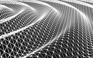 Soyut çokgen uzay düşük poligonal arkaplan 