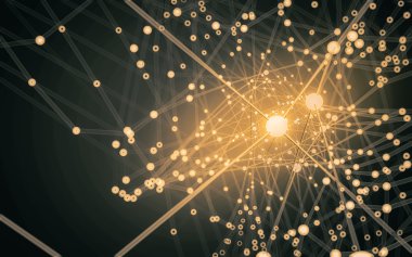 Soyut çokgen uzay düşük poligonal arkaplan 