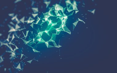 Soyut çokgen uzay düşük poligonal arkaplan 