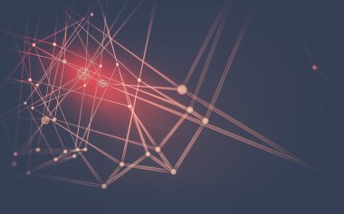 Soyut çokgen uzay düşük poligonal arkaplan 