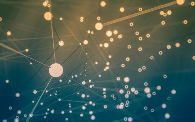 Soyut çokgen uzay düşük poligonal arkaplan 