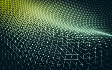 Çokgen alanı düşük Poli koyu arka plan, 3d render