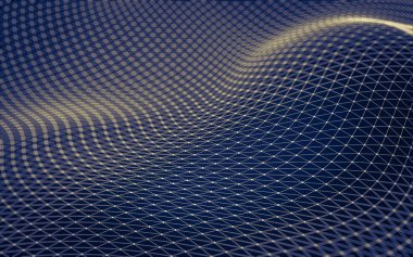 Çokgen alanı düşük Poli koyu arka plan, 3d render