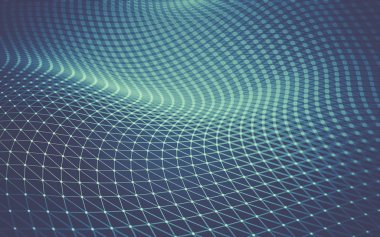 Çokgen alanı düşük Poli koyu arka plan, 3d render