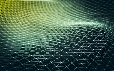 Çokgen alanı düşük Poli koyu arka plan, 3d render