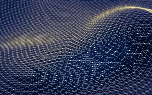 Çokgen alanı düşük Poli koyu arka plan, 3d render