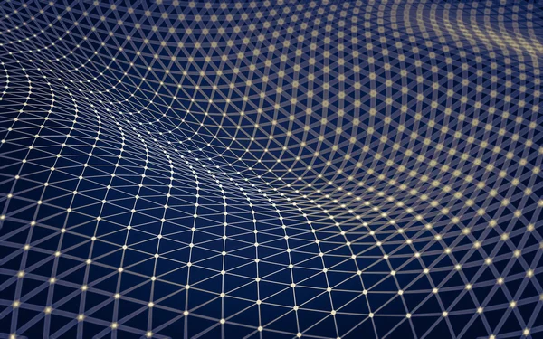 Çokgen alanı düşük Poli koyu arka plan, 3d render