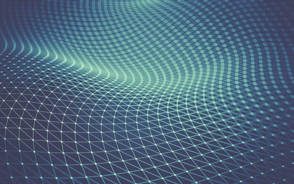 Çokgen alanı düşük Poli koyu arka plan, 3d render