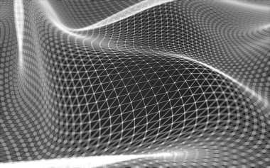 Çokgen alanı düşük Poli koyu arka plan, 3d render