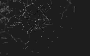 Soyut çokgen uzay düşük poligonal arkaplan 