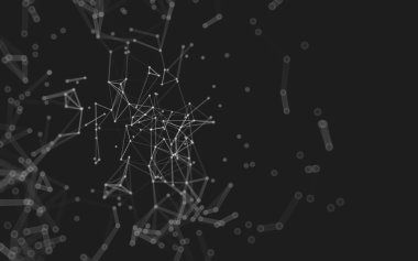 Soyut çokgen uzay düşük poligonal arkaplan 