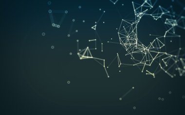 Soyut çokgen uzay düşük poligonal arkaplan 