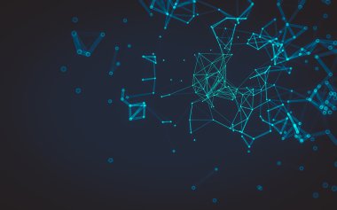 Soyut çokgen uzay düşük poligonal arkaplan 