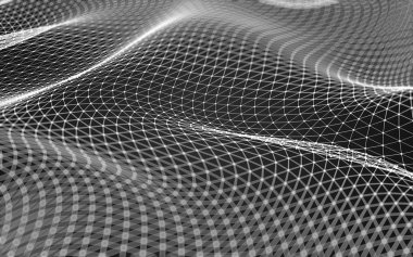 Soyut çokgen uzay düşük poligonal arkaplan 