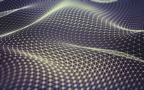 Espacio poligonal abstracto bajo fondo polivinílico oscuro —  Fotos de Stock