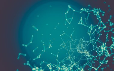 Soyut çokgen uzay düşük poligonal arkaplan 