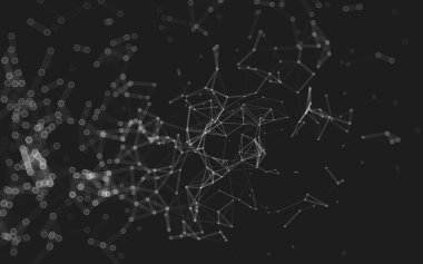 Soyut çokgen uzay düşük poligonal arkaplan 