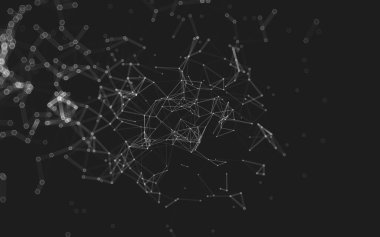 Soyut çokgen uzay düşük poligonal arkaplan 