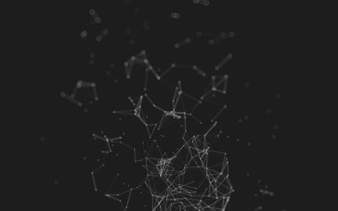 Soyut çokgen uzay düşük poligonal arkaplan 