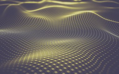 Çokgen alanı düşük Poli koyu arka plan, 3d render