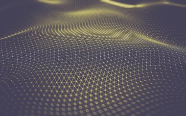 Çokgen alanı düşük Poli koyu arka plan, 3d render