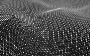 Çokgen alanı düşük Poli koyu arka plan, 3d render