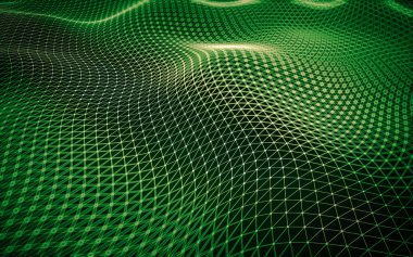 Çokgen alanı düşük Poli koyu arka plan, 3d render