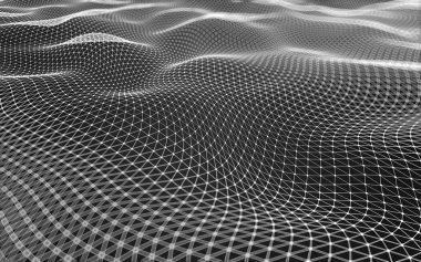 Çokgen alanı düşük Poli koyu arka plan, 3d render