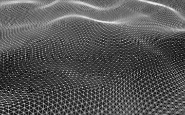 Çokgen alanı düşük Poli koyu arka plan, 3d render