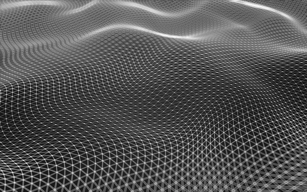 Çokgen alanı düşük Poli koyu arka plan, 3d render