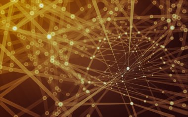 Çokgen alanı düşük Poli koyu arka plan, 3d render