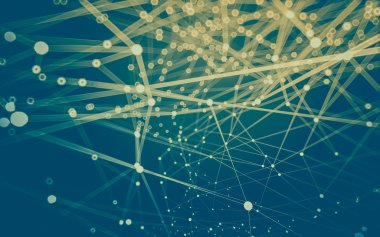 Çokgen alanı düşük Poli koyu arka plan, 3d render