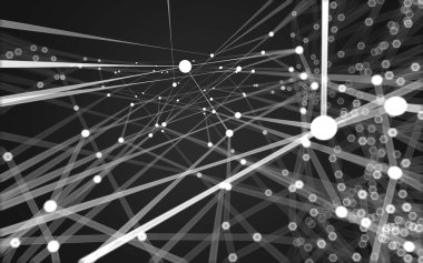 Çokgen alanı düşük Poli koyu arka plan, 3d render