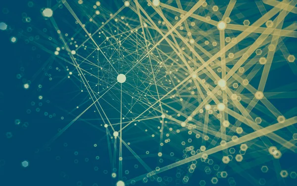 Çokgen alanı düşük Poli koyu arka plan, 3d render