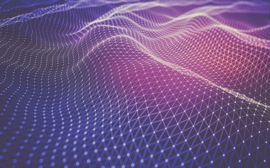 Çokgen alanı düşük Poli koyu arka plan, 3d render