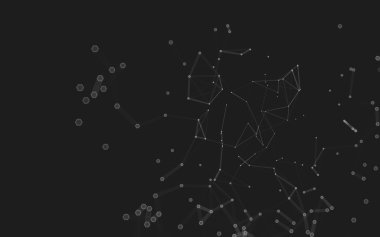 Çokgen alanı düşük Poli koyu arka plan, 3d render