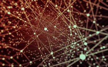 Çokgen alanı düşük Poli koyu arka plan, 3d render