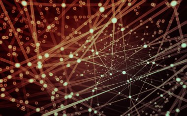 Çokgen alanı düşük Poli koyu arka plan, 3d render