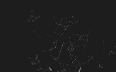 Çokgen alanı düşük Poli koyu arka plan, 3d render