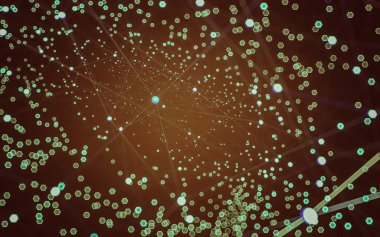 Çokgen alanı düşük Poli koyu arka plan, 3d render