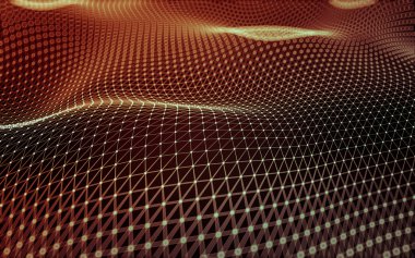 Çokgen alanı düşük Poli koyu arka plan, 3d render