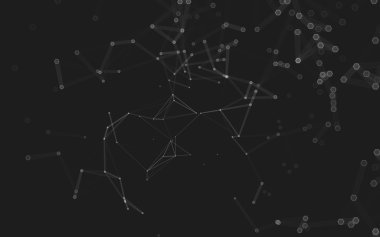 Çokgen alanı düşük Poli koyu arka plan, 3d render