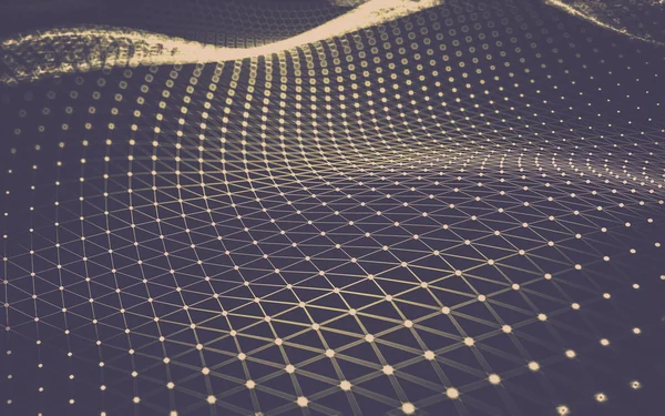 Çokgen alanı düşük Poli koyu arka plan, 3d render