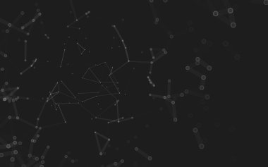 Çokgen alanı düşük Poli koyu arka plan, 3d render