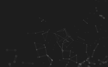 Çokgen alanı düşük Poli koyu arka plan, 3d render