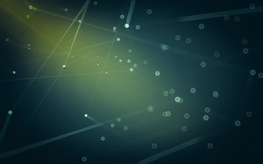 Çokgen alanı düşük Poli koyu arka plan, 3d render