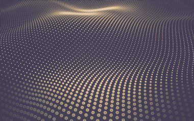 Çokgen alanı düşük Poli koyu arka plan, 3d render