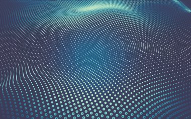 Çokgen alanı düşük Poli koyu arka plan, 3d render